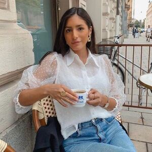 ZARA Organza Blouse